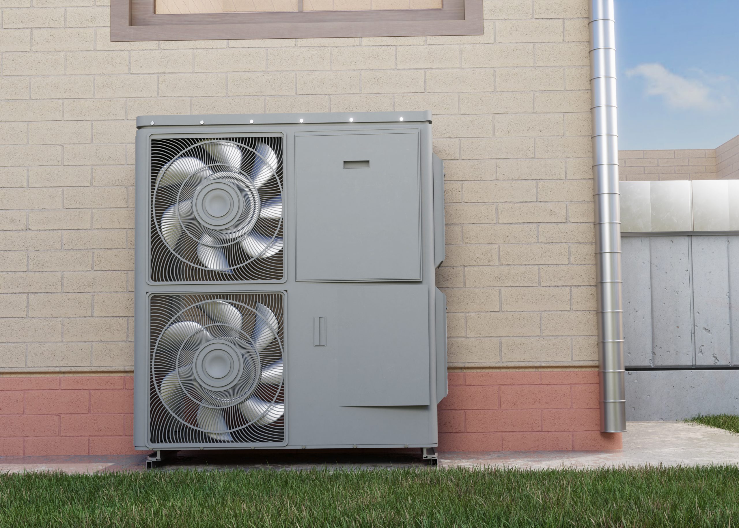 close-up-heat-pump-outside-home Carrier AC Unit Supplier